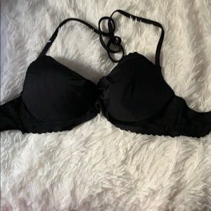 Black Victoria secrets ruffle bikini top